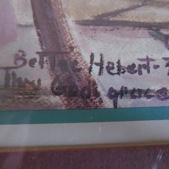 Tea for Two ~ Home Interiors ~ Thru God's Grace Bettie Hebert Felder Framed Art - Picture 7 of 15